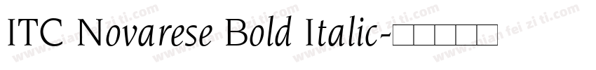 ITC Novarese Bold Italic字体转换